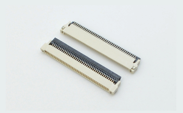 4p后翻蓋的fpc連接器-fpc連接器0.5mm后翻蓋fpc連接器-宏利