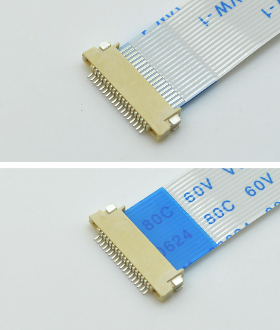 FPC連接器 接插件軟排線貼片插座0.5mm 4P-13P H1.5 臥式雙面接觸,宏利
