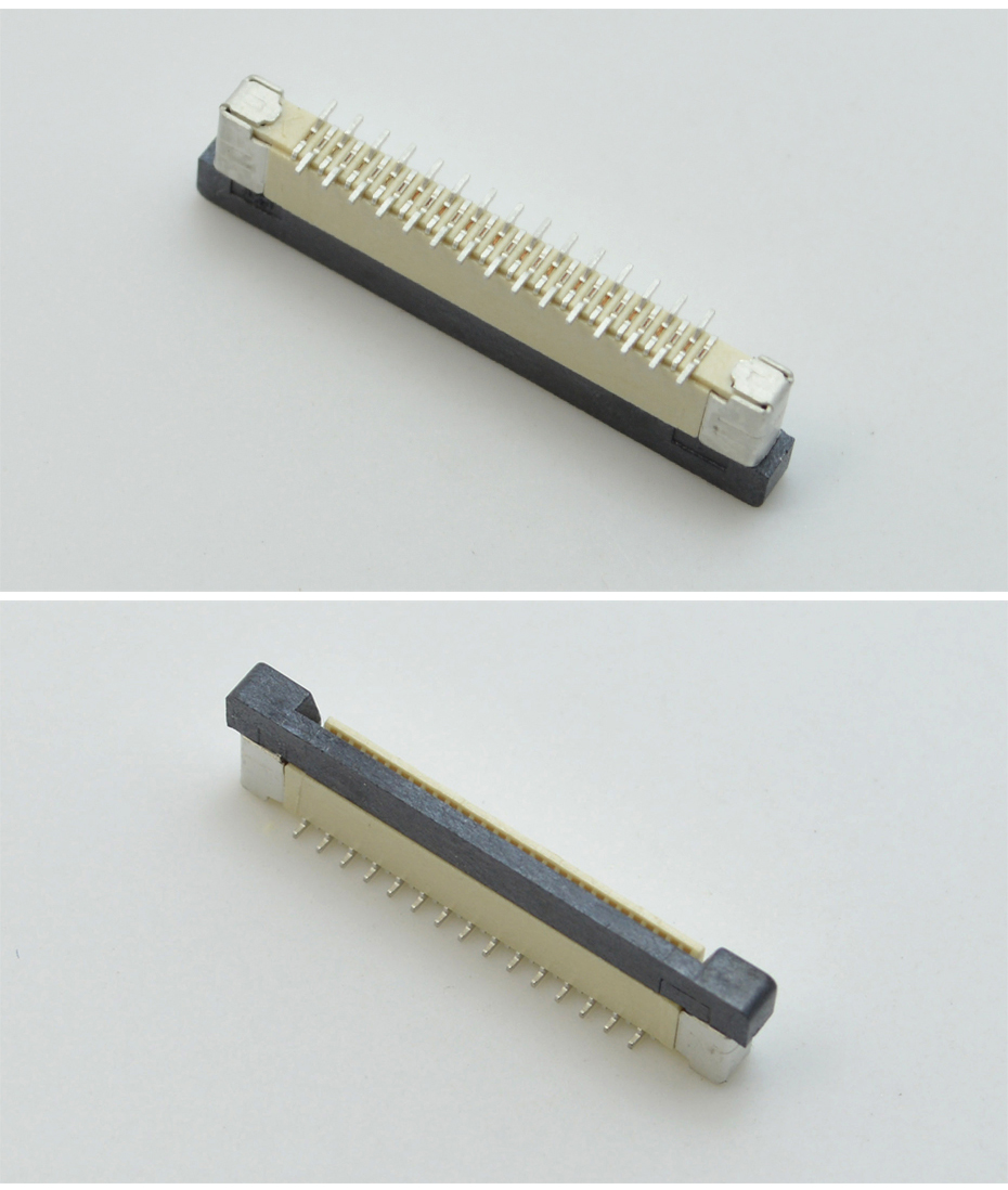 0.5間距fpc連接器規(guī)格-fpc 0.5mm連接器-fpc連接器帶鎖扣-宏利