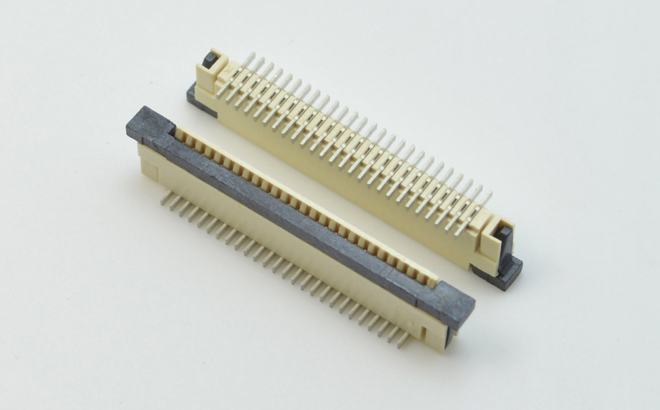 fpc連接器立式-fpc連接器0.8mmfpc帶扣連接器-宏利