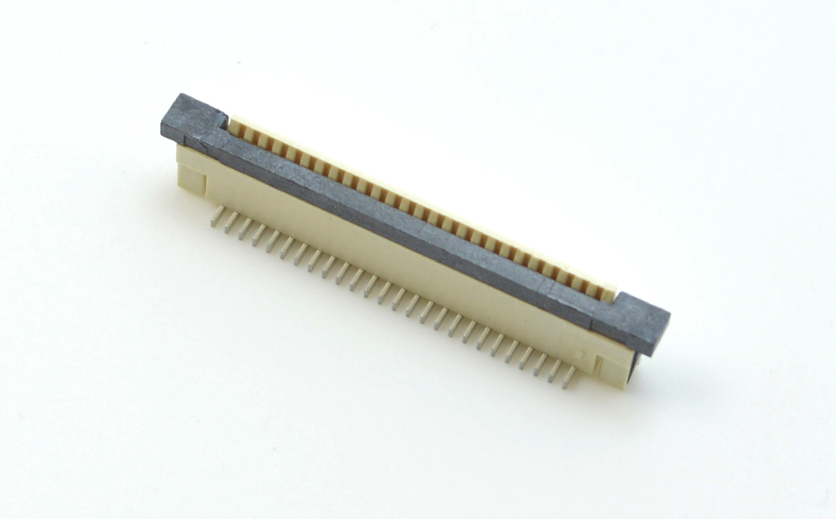fpc連接器24pin-FPC連接器0.8間距立貼fpc連接器-宏利