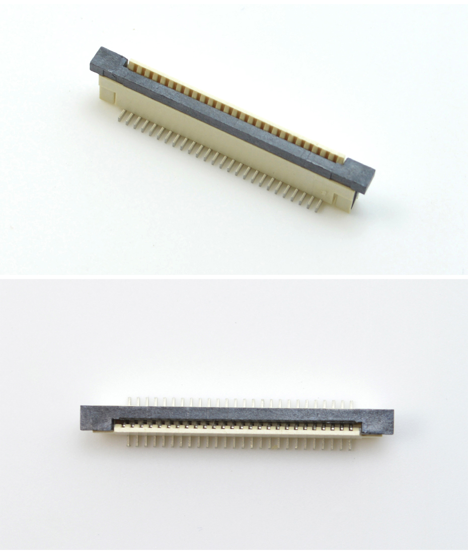fpc連接器24pin-FPC連接器0.8間距立貼fpc連接器-宏利
