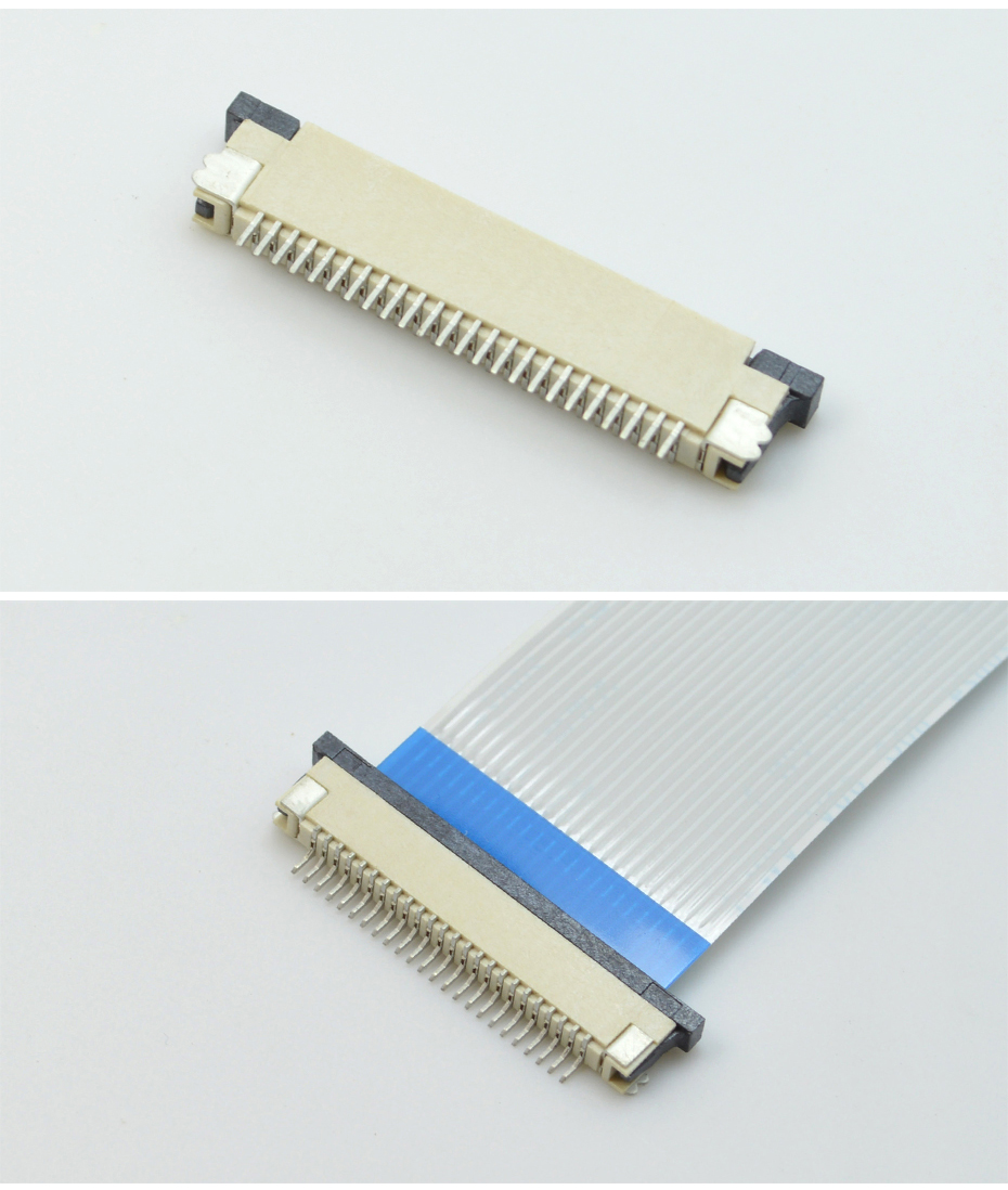 0.8間距 FPC連接器 0.8MM 抽拉式 抽屜式 下接各P數(shù)均有現(xiàn)貨10P,宏利