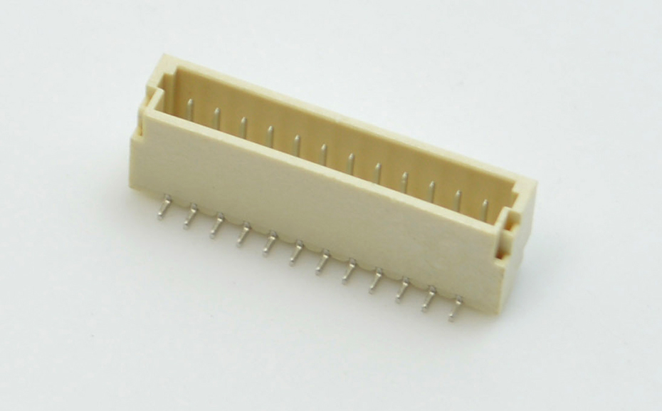 SH1.0-14P立式貼片針座 1.0MM間距 線對(duì)板立貼條形插座連接器SMT,宏利