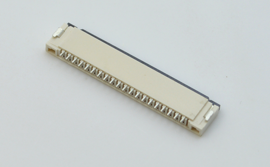 fpc連接器1.0mm-fpc50p連接器-fpc連接器 翻蓋下接-宏利