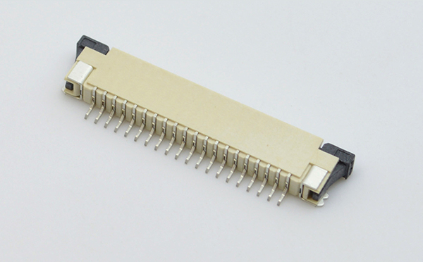 1.0間距fpc連接器 扁平軟排線插座 上接觸抽屜式4~32PIN連接器