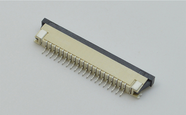 fpc連接器1.0mm扁平連接器FFC軟排線插座4-32針下接觸抽屜式貼片連接器