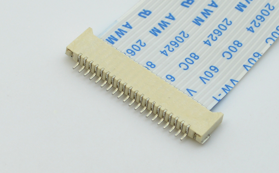 FFC/FPC連接器 FPC座 1.0mm間距 34P 臥式貼片無(wú)鎖 雙面接觸