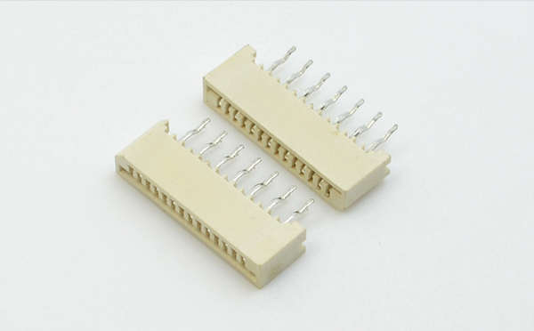 FPC/FFC單面接直插連接器1.0mm H5.5 22P無(wú)鎖扁平線母座