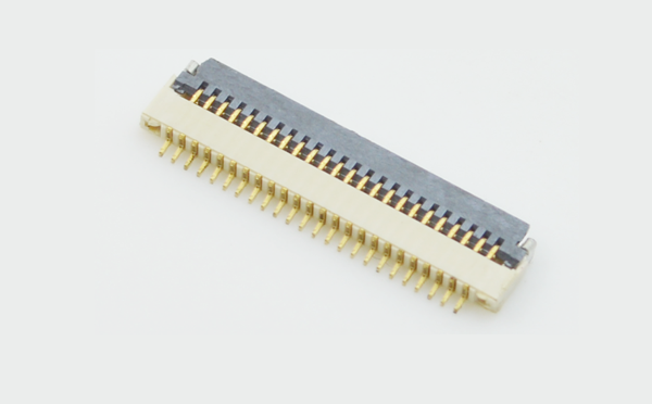 FPC連接器 0.5MM 10P H1.0后翻蓋式上下雙接觸pcb貼片插座,宏利