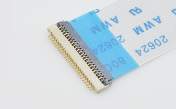 FPC連接器 0.5MM 10P H1.0后翻蓋式上下雙接觸pcb貼片插座,宏利