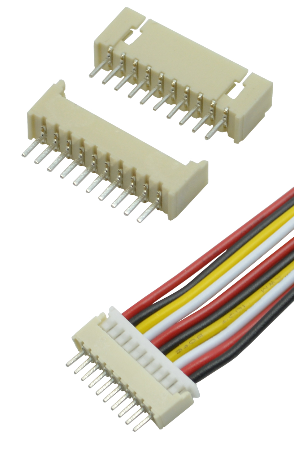 線對板后焊連接器1.25MM間距6A PCB端子 直插電子線束膠殼接插件,宏利