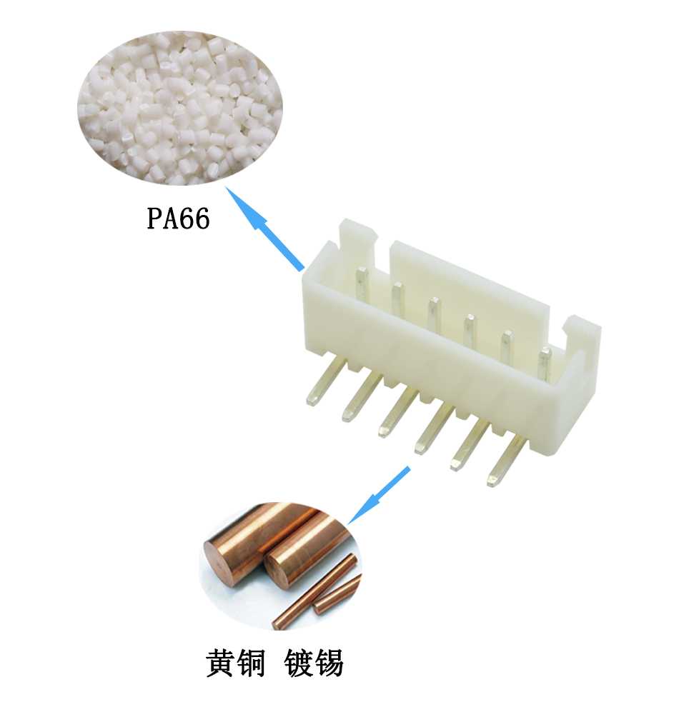 XH2.54MM間距 2AW 2P彎針白色針座 插座彎腳座子 連接器,宏利