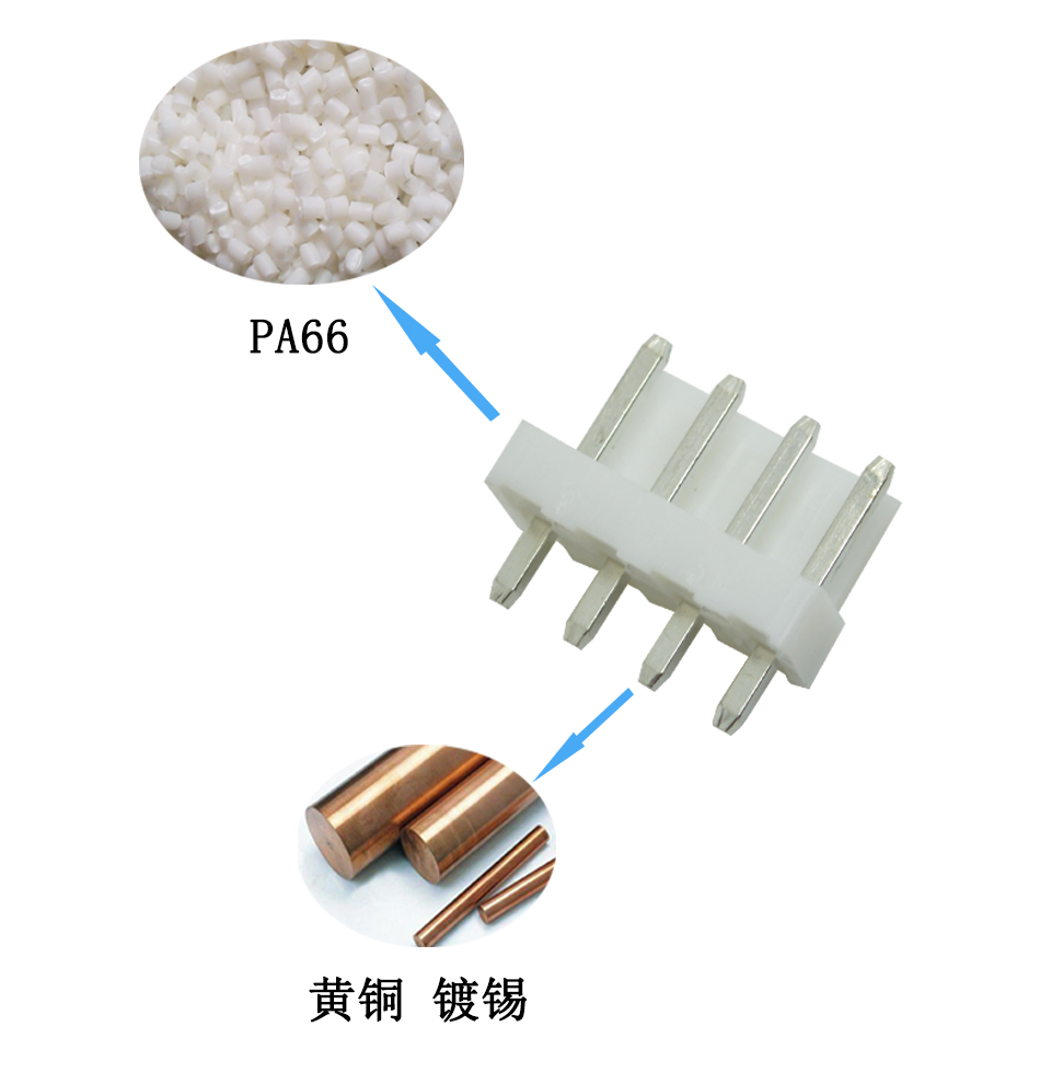 直針VH3.96-3p連接器 公頭 腳距3.96mm 接線端子針座免費(fèi)領(lǐng)樣,宏利