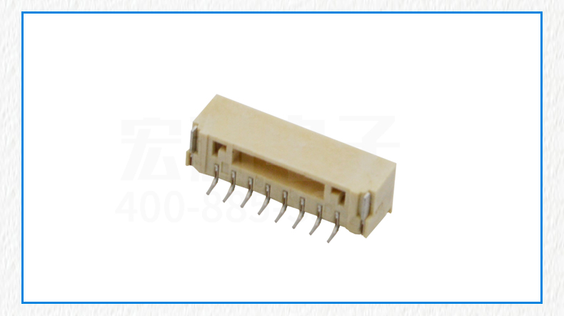 現(xiàn)貨供應(yīng)1.25mm 2-8P按插件電子美容儀條形臥貼 GH臥貼帶扣連接器,宏利